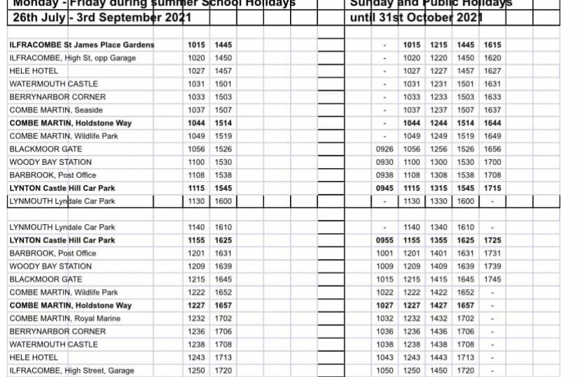 New bus services launched in North Devon North Devon